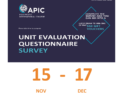 Unit Evaluation Questionnaire Survey - 15th Nov - 17th Dec